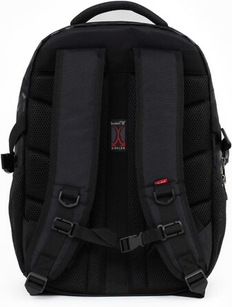 Ергономний шкільний рюкзак Budmil для хлопчиків та дівчаток, 32L, для підлітків та дітей від 5 класу, водонепроникний, з 3 відділеннями та вентильованою спинкою (Edwin Black)