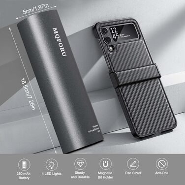 Набір мініатюрних електричних викруток MQFORU 78 в 1 з 72 бітами, 5 режимів крутного моменту, LED-підсвічуванням для ремонту телефонів, годинників, камер