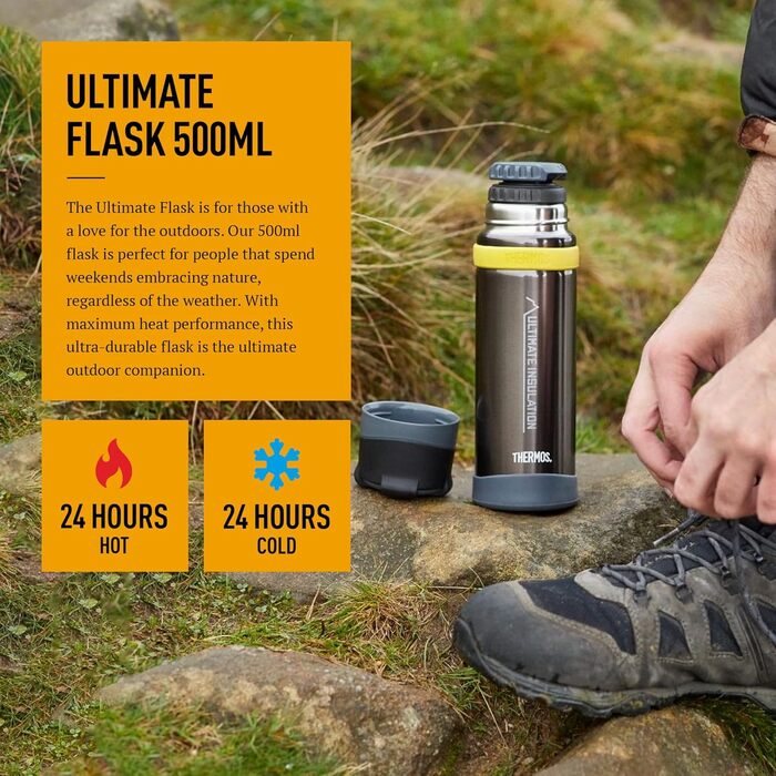 Термос Ultimative MK II вакуумна ізольована пляшка - 500 мл (колір: коричневий, матовий чорний)