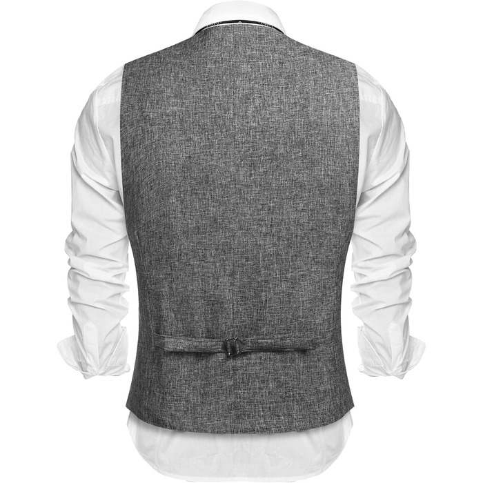 Жилет чоловічий COOFANDY сірий, формальний, для вечірок, діловий, на весілля, трахтенвесте