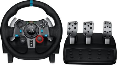 Руль Logitech G29 Driving Force з Force Feedback, 900°, шкіряний, педалі з нержавіючої сталі, для PS4/PS3/PC/Mac, чорний