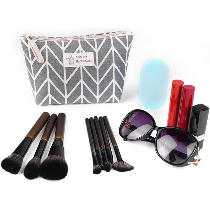 Набір косметичних сумок з тканнини, 4 шт. - Косметичка для подорожей, органайзер для макіяжу, багатофункціональна сумочка з блискавкою, аксесуари для косметики, багато кольорів