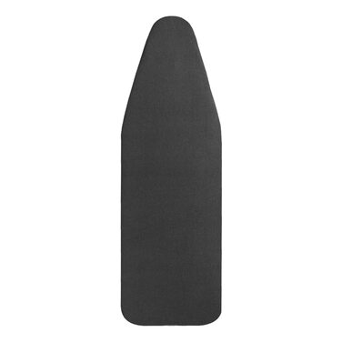 Чохол для прасувальної дошки XXL, 148x55 см, бавовна 100%, чорний, з термостійким покриттям