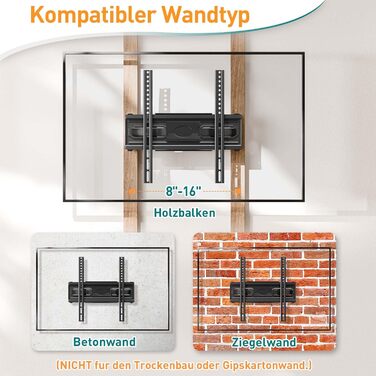 Настінне кріплення для телевізора ELIVED поворотне, нахильне, для LCD/LED/OLED 26-70 дюймів, VESA 400x400, до 45 кг, з висувним механізмом
