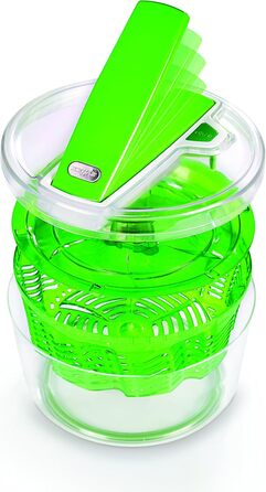 Сушарка для салату Zyliss Swift Dry, 6 л, пластик, зелена, салатниця, Aquavent технологія