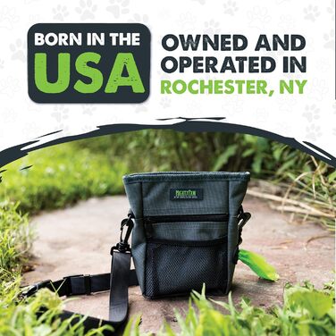 Сумка для ласощів Mighty Paw для собак 2.0 | Фідер-сумка для тренування собак - Сумка для ласощів для собак - Сумка для ласощів для тварин з ремінцем, Hands-Free - Магнітна застібка (Помаранчевий/Сірий)