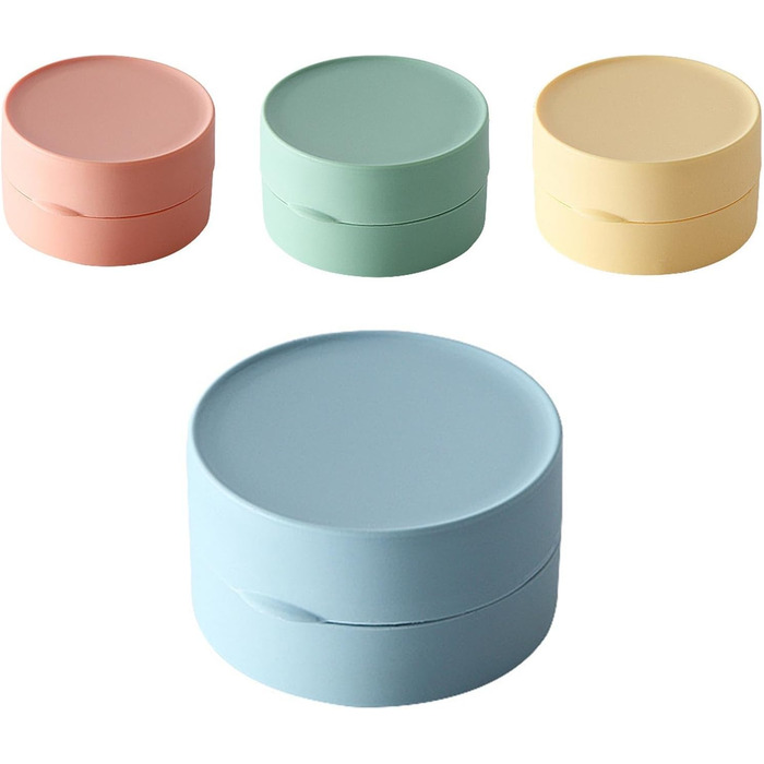 Підставка для мила MYLERCT, 11.5 x 10 см, з харчового смоли, для ванної кімнати та кухні, кругла, з текстурою мармуру, з антиковзкими наклейками