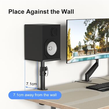 Кріплення для саундбара Suptek - 2 шт., чорний, SDM001B (до 15 кг)