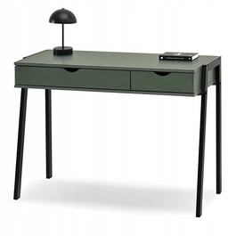 Прямокутний письмовий стіл Mebel-Partner 100 x 45 x 75 см, чорний з зеленим