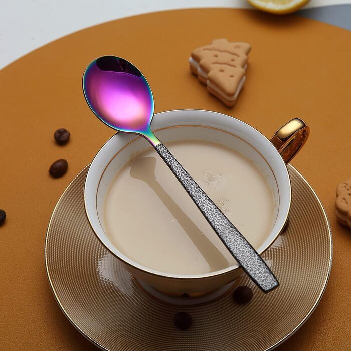 Набір столових приборів з титановим покриттям, 30 предметів, золото-чорний (Mars) для 6 осіб