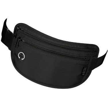 Захисна поясна сумка VINATO з RFID-захистом (сіра/чорна)
