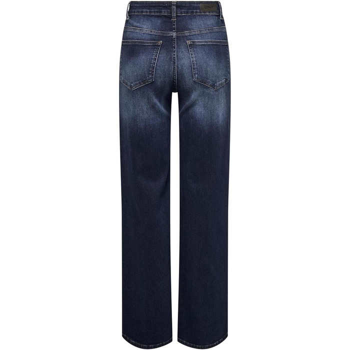 Джинси жіночі Only Madison з широкими штанинами, висока талія, розмір XL/34L, темно-синій денім