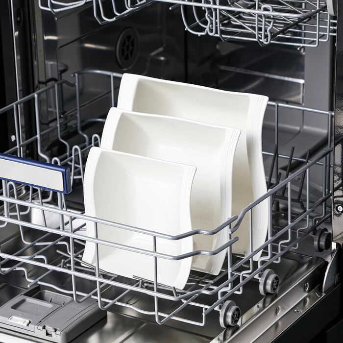 MALACASA Набір мисок для мюслі та супу, 4 шт., кераміка, 800 мл, 2100 мл, 1400 мл, 890 мл (білий)