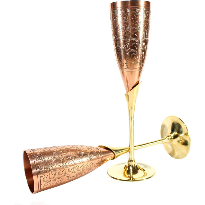 Набір келихів для коньяку та коктейлів StonKraft з мідним покриттям, 2 шт. (мідь, келих для коньяку, келих для коктейлів)