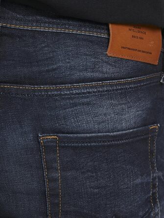 Джинси чоловічі JACK & JONES Slim Fit прямі, синій денім 34W/32L JJITIM JJORIGINAL AM 781 50SPS