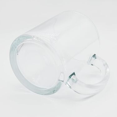 Склянка для сублімації MR.R 11oz, прозора, набір 6 шт, кухоль із ручкою для термопереносу