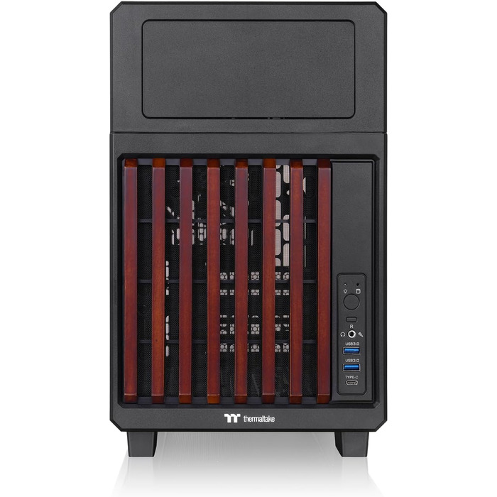 Корпус для ПК Thermaltake TR200 WS Micro-ATX/Mini-ITX, підтримка СРО 360мм, 7 вентиляторів 120мм, USB-C, чорний