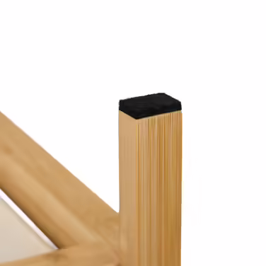 Relaxdays Bamboo Chest of Drawers, 4 Drawers