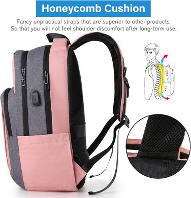 Шкільний рюкзак для дівчинки-підлітка, рюкзак для жінок, для школи, Daypack для ноутбука 15.6