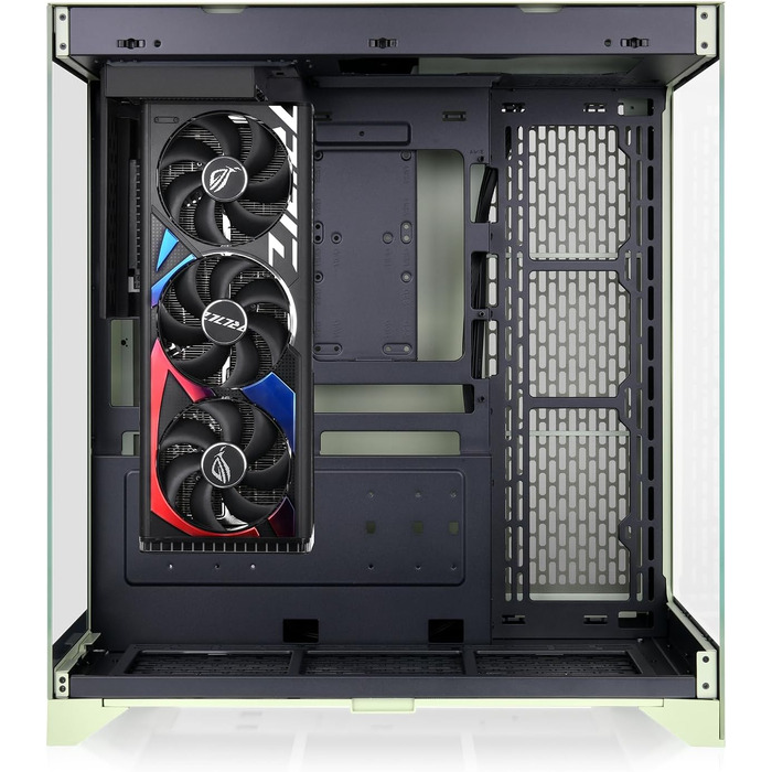 Корпус для ПК Thermaltake CTE E550 TG ATX/E-ATX, двокамерний дизайн, загартоване скло, підтримка радіаторів до 420 мм, Matcha Green