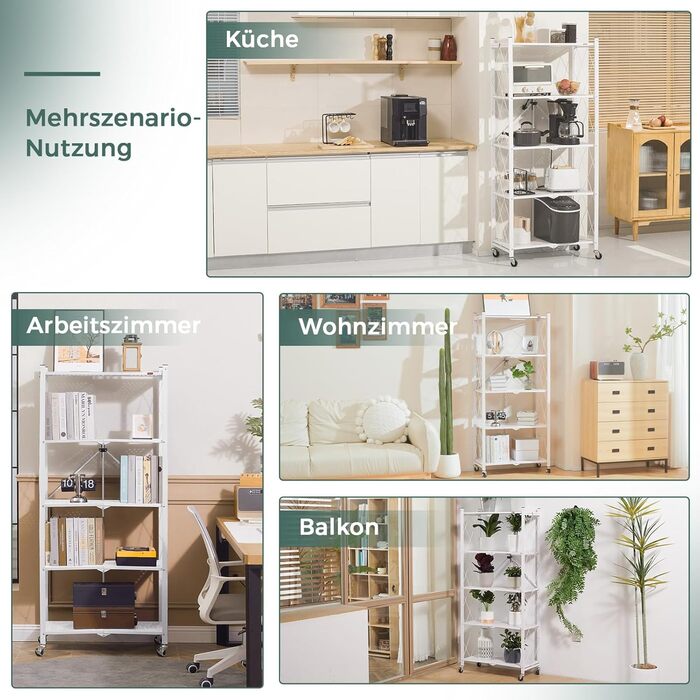 Deanic 5-Tier Folding Heavy-Duty Shelf