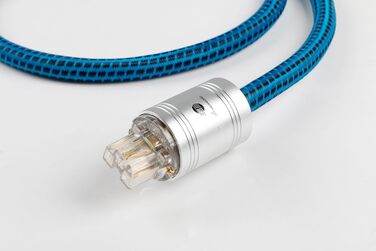 HiFi мережевий кабель Boaacoustic BB-007, аудіофільний High-End кабель живлення Schuko (вилка-розетка) для підсилювача, DVD, декодера та сабвуфера, 1м