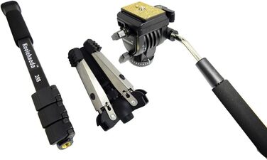 Штатив Koolehaoda з алюмінію з рідкосною головкою та складаною ніжкою для DSLR-камери, висота до 148 см