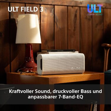 Sony ULT Field 3 Forest Grey – Портативна Bluetooth колонка з глибоким басом, 24 год автономії, IP67 (водонепроникна, пилозахищена, ударостійка)