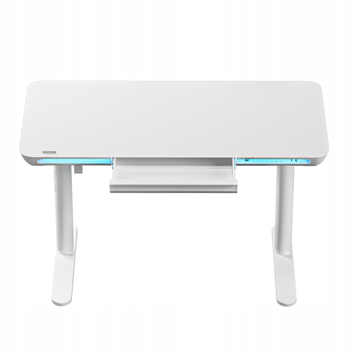 Електричний стіл з регулюванням висоти до 118 см Sense7, скляна стільниця 120x60 см + LED-підсвітка