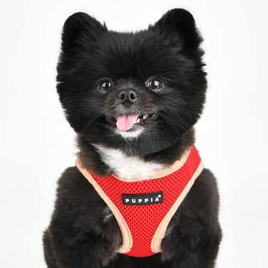Шлейка для собак Puppia Soft Vest Harness B II Wein XL, червона, 110 г