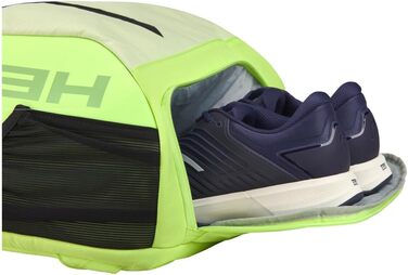 HEAD Tour Backpack 25L - Black/White (Sage) - Tennis Backpack for Travel & Gear Storage