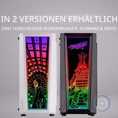 Корпус для ПК Mars Gaming MC300P MicroATX, білий, загартоване скло, Mesh-панель, 3x FRGB вентилятори