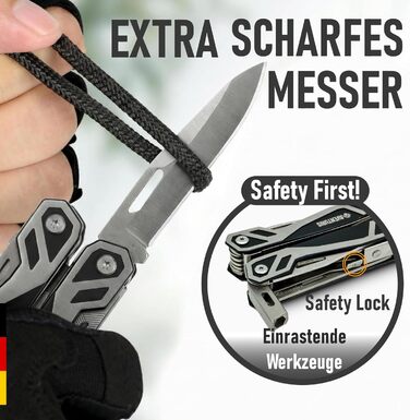 Мультитул Aventus® T12 Basic Standard: 21 функція, сталь, мультиінструмент для чоловіків