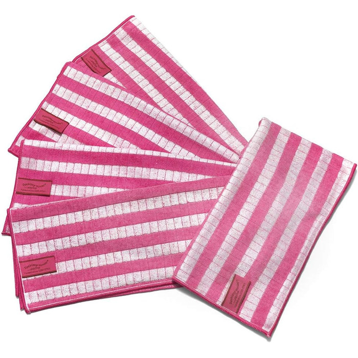 The Blue Wonder Extra Dishcloth | made from bamboo fibers | extremely absorbent | 60 cm x 40 cm (Berry, 5)