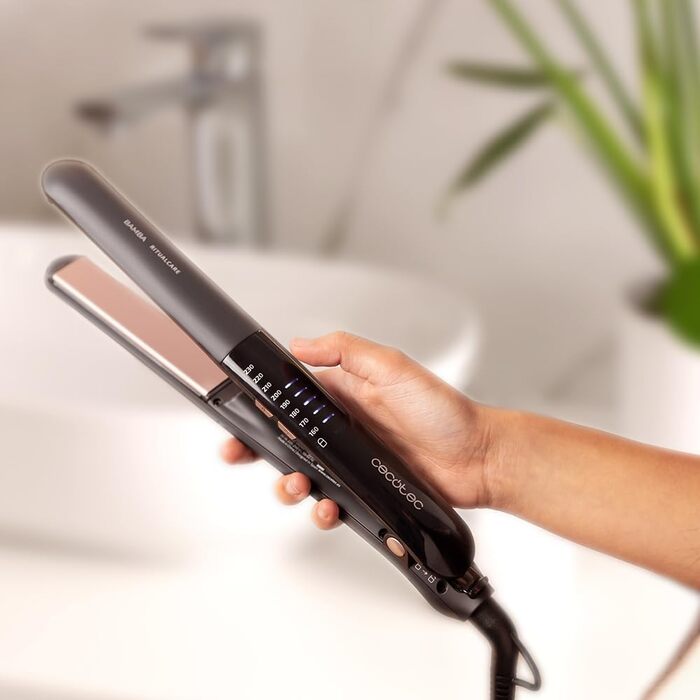 Випрямляч для волосся Cecotec Bamba RitualCare 1200 HidraProtect Ion Touch: турмалін, кератин, арганова олія, технологія Ion Touch, 60 Вт
