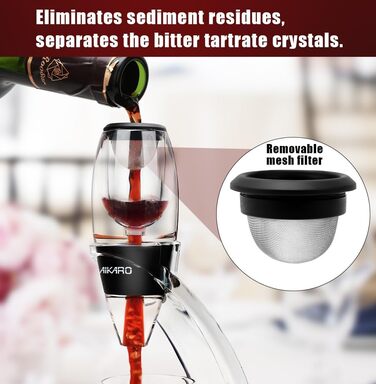 Wine Aerator, Red Wine Decanter Wine Decanter (Aerator Set)