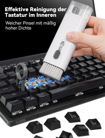 Набір для чищення 7 в 1: клавіатура, екран, AirPods Pro, ноутбук, телефон, монітор, камера