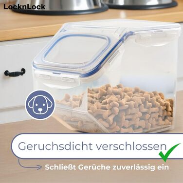 LocknLock Küchen Caddy 12L: Контейнер для зберігання продуктів з кришкою-клапаном | 35 x 23 x 27 см