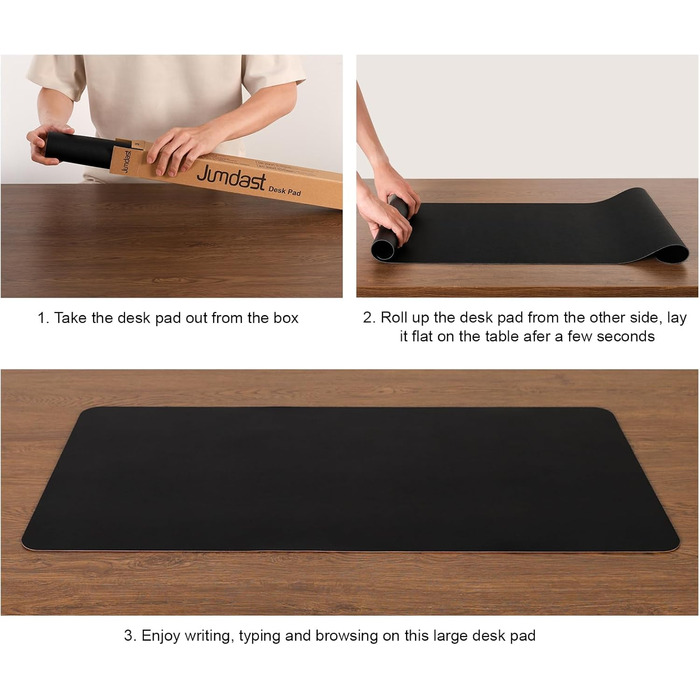 Підкладка на стіл двостороння антиковзаюча, килимок для миші та ноутбука, органайзер для офісу, штучна шкіра, 40 x 80 см / 80 x 40 см