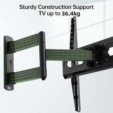 Кріплення для телевізора USX-MOUNT XMM902: поворотне, нахилене, для плоских та вигнутих телевізорів до 35 кг, VESA 400x400 мм (26-55 дюймів)
