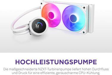 NZXT Kraken: Система водяного охолодження CPU з LCD-дисплеєм – 280 мм, Чорний