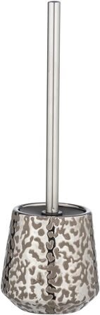 Набір для ванної кімнати WENKO Burgos з кераміки, сіро-коричневий/платиновий, з тримачем для щітки