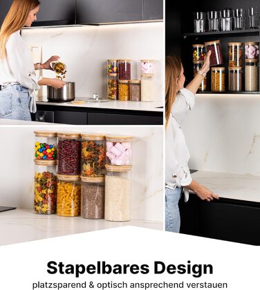 Набір контейнерів для зберігання Deco haus® 2 шт. (1,3 л) - герметичні банки для кави, цукру, крупи та інших продуктів