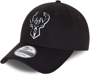 Кепка New Era Milwaukee Bucks 9Forty Snapback чорного кольору, універсальний розмір