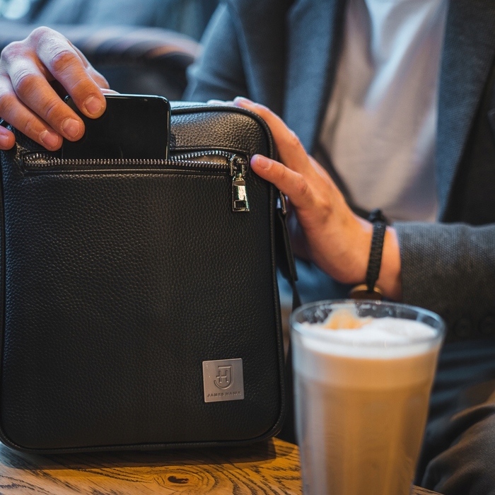 Сумка-месенджер James Hawk Reporter Bag, чорна