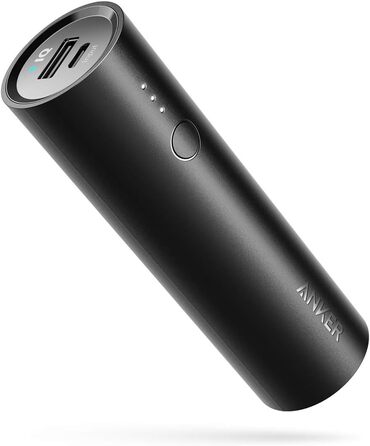 Powerbank Anker PowerCore 5000mAh: компактний акумулятор для iPhone, iPad, Galaxy та інших пристроїв (Чорний)