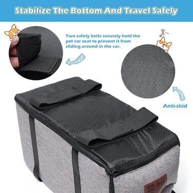 Автокрісло для собак та котів (до 6 кг) - знімний та миючий, для середньої консолі