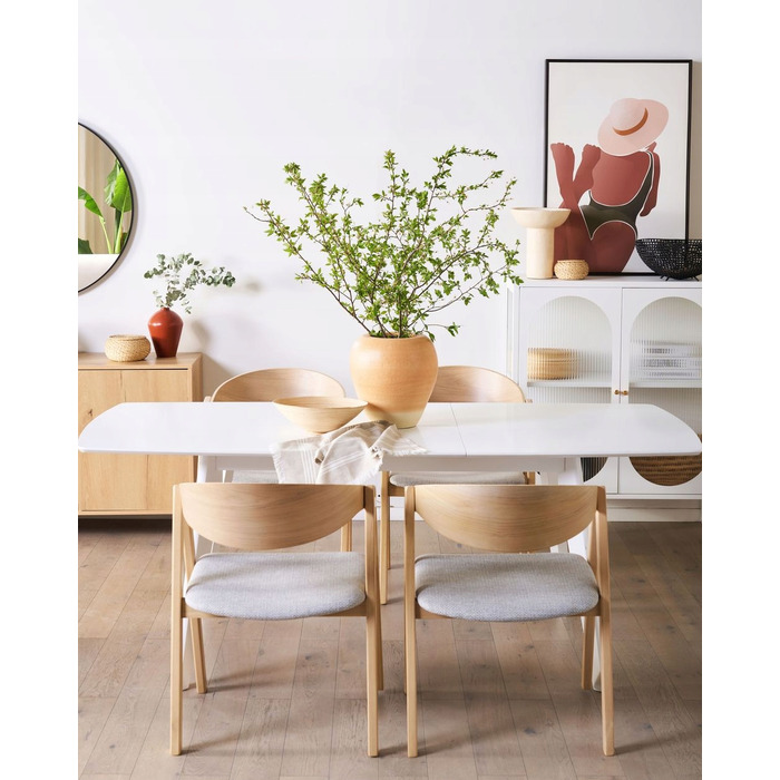 Декоративна керамічна ваза SKIONE, 34 см, світло-коричнева