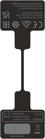 TC Helicon GoXLR MIC - Динамічний мікрофон для стрімінгу та бродкасту з вбудованим поп-фільтром, чорний