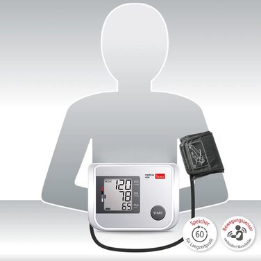 Тонометр BOSO medicus vital для вимірювання артеріального тиску на плечі, 1 шт.